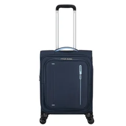 Transavia Trolleys|Handbagage Trolleys>American Tourister Cloudrider  Spinner S Expandable TSA sky navy