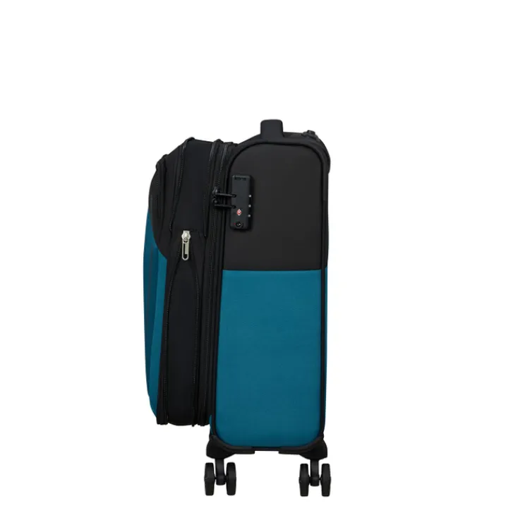 Transavia Trolleys|Handbagage Trolleys>American Tourister Daring Dash Spinner S EXP black/blue