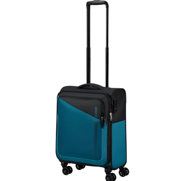Transavia Trolleys|Handbagage Trolleys>American Tourister Daring Dash Spinner S EXP black/blue