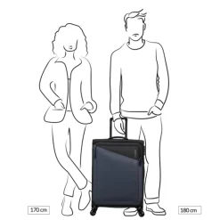 Reistrolleys|Reiskoffers>American Tourister Daring Dash Spinner M EXP black/blue