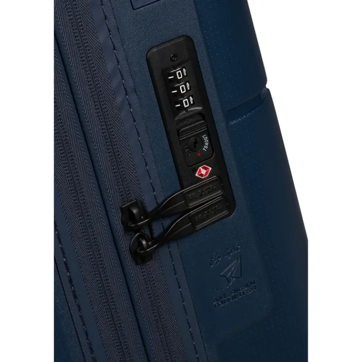 Transavia Trolleys|Ryanair Trolleys>American Tourister Dashpop Spinner 55 Exp midnight blue