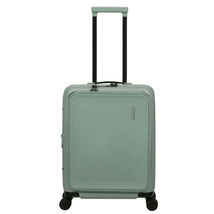 Handbagage Trolleys|Laptop Trolleys>American Tourister Dashpop Spinner 55/20 Exp Frontl. iceberg green