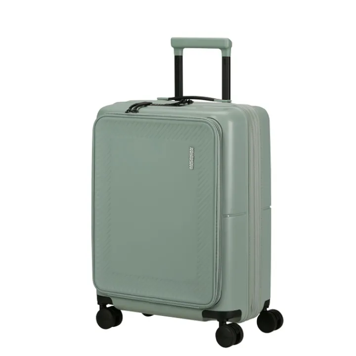 Handbagage Trolleys|Laptop Trolleys>American Tourister Dashpop Spinner 55/20 Exp Frontl. iceberg green