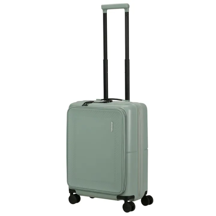 Handbagage Trolleys|Laptop Trolleys>American Tourister Dashpop Spinner 55/20 Exp Frontl. iceberg green