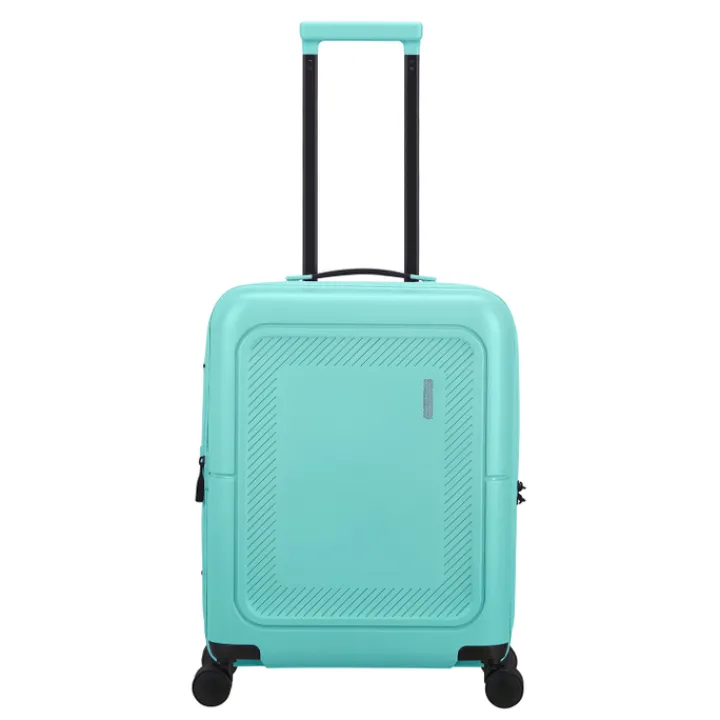 Transavia Trolleys|Ryanair Trolleys>American Tourister Dashpop Spinner 55 Exp aqua sky