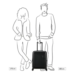 Transavia Trolleys|Ryanair Trolleys>American Tourister Dashpop Spinner 55 Exp aqua sky