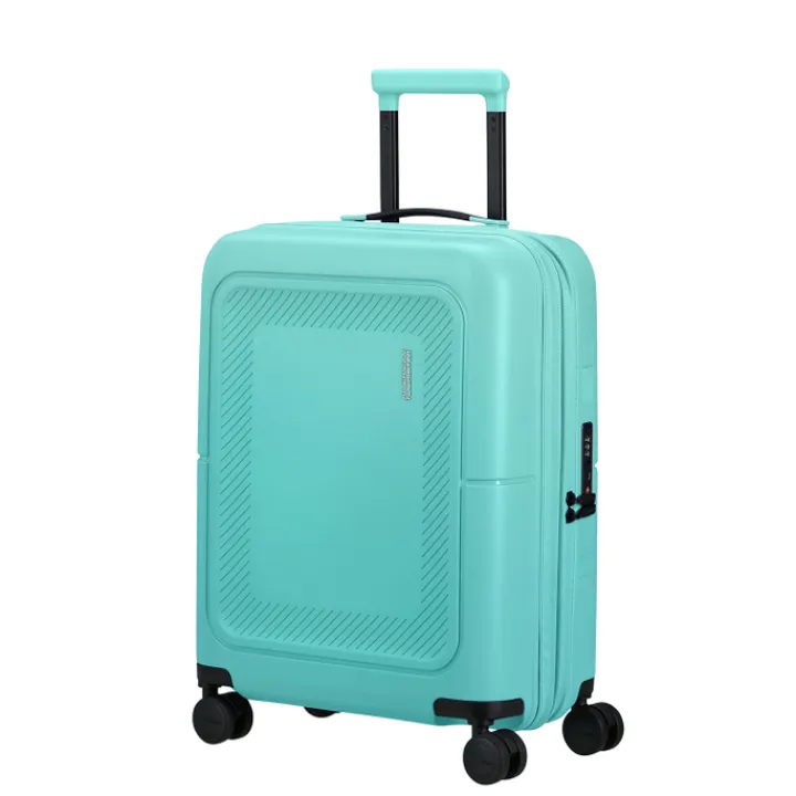 Transavia Trolleys|Ryanair Trolleys>American Tourister Dashpop Spinner 55 Exp aqua sky