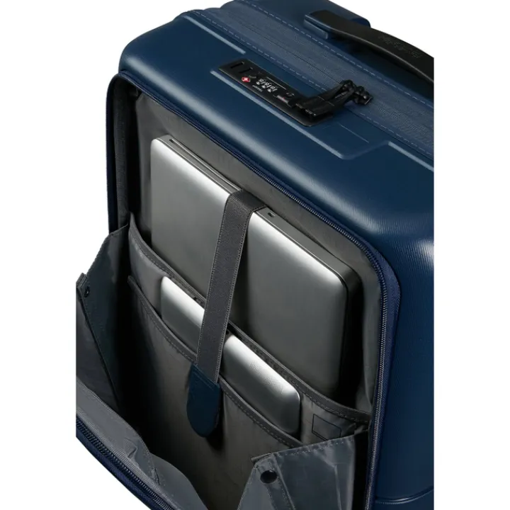 Handbagage Trolleys|Laptop Trolleys>American Tourister Dashpop Spinner 55/20 Exp Frontl. midnight blue