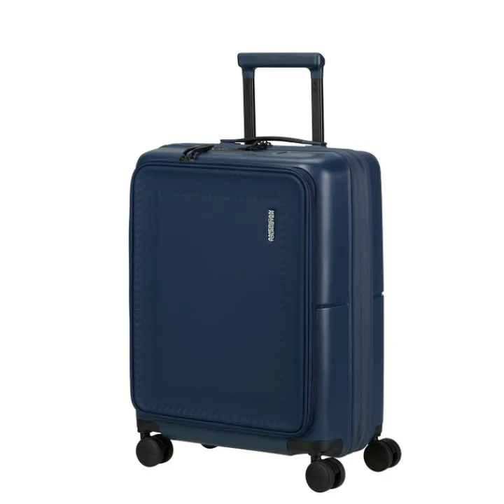 Handbagage Trolleys|Laptop Trolleys>American Tourister Dashpop Spinner 55/20 Exp Frontl. midnight blue