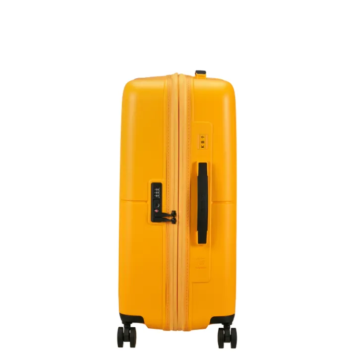 Reistrolleys|Reiskoffers>American Tourister Dashpop Spinner 67 Exp golden yellow