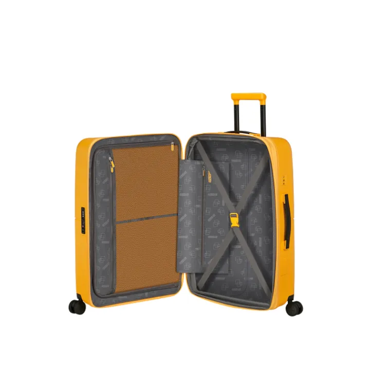 Reistrolleys|Reiskoffers>American Tourister Dashpop Spinner 67 Exp golden yellow