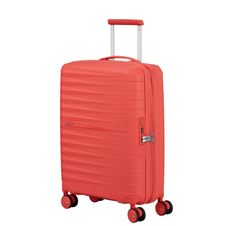 Transavia Trolleys|Ryanair Trolleys>American Tourister FastForward Spinner 55/20 TSA Exp sunset coral
