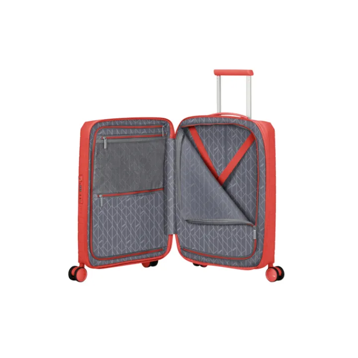 Transavia Trolleys|Ryanair Trolleys>American Tourister FastForward Spinner 55/20 TSA Exp sunset coral