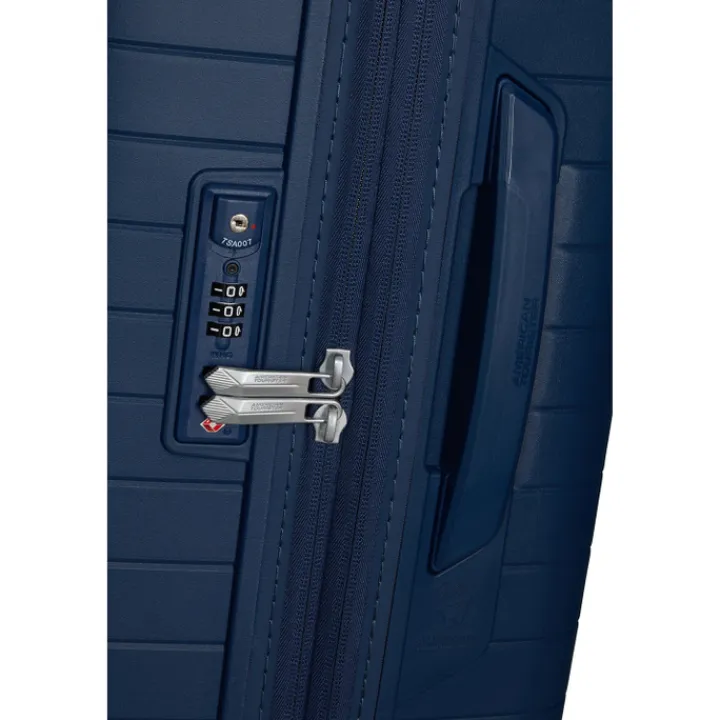 Transavia Trolleys|Ryanair Trolleys>American Tourister FastForward Spinner 55/20 TSA Exp navy blue