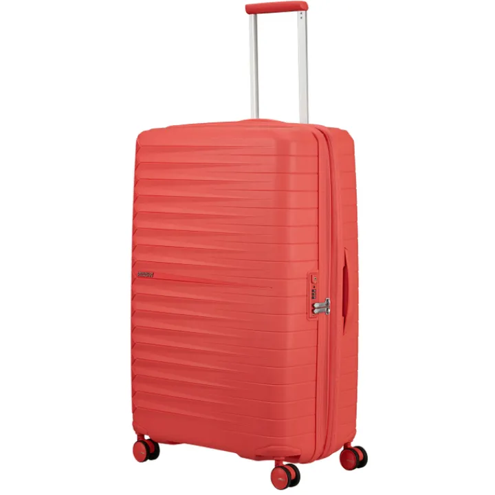 Reistrolleys|Harde Koffers>American Tourister FastForward Spinner 78/29 TSA Exp sunset coral