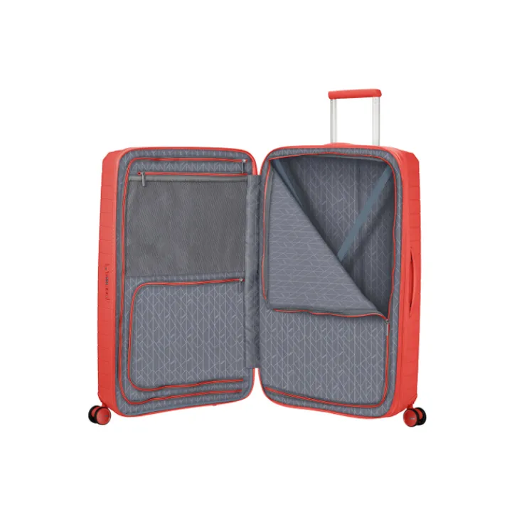 Reistrolleys|Harde Koffers>American Tourister FastForward Spinner 78/29 TSA Exp sunset coral