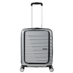 Transavia Trolleys|Ryanair Trolleys>American Tourister Flashline Spin. 55/20 Frontloader Cabin Trolley sky silver