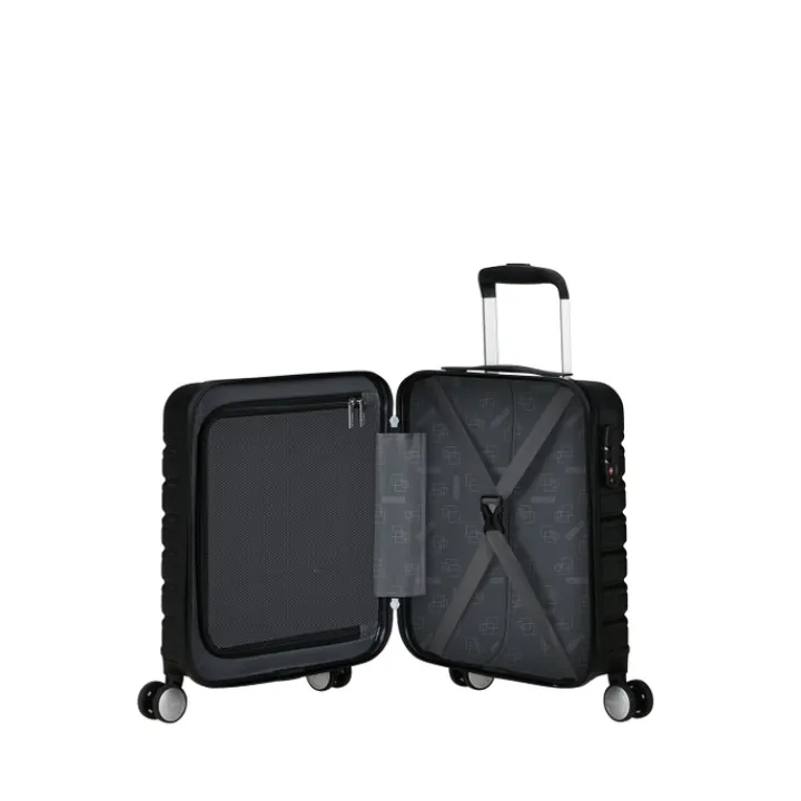 Transavia Trolleys|Handbagage Trolleys>American Tourister Flashline Spinner Underseater shadow black