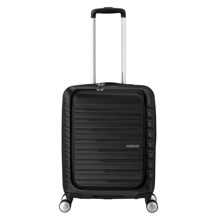 Transavia Trolleys|Ryanair Trolleys>American Tourister Flashline Spin. 55/20 Frontloader Cabin Trolley shadow black