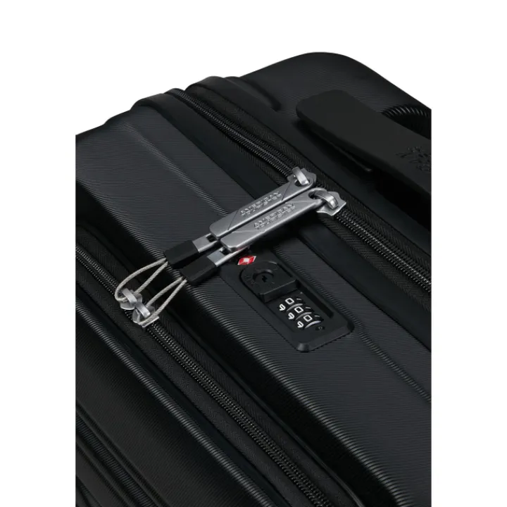 Transavia Trolleys|Ryanair Trolleys>American Tourister Flashline Spin. 55/20 Frontloader Cabin Trolley shadow black