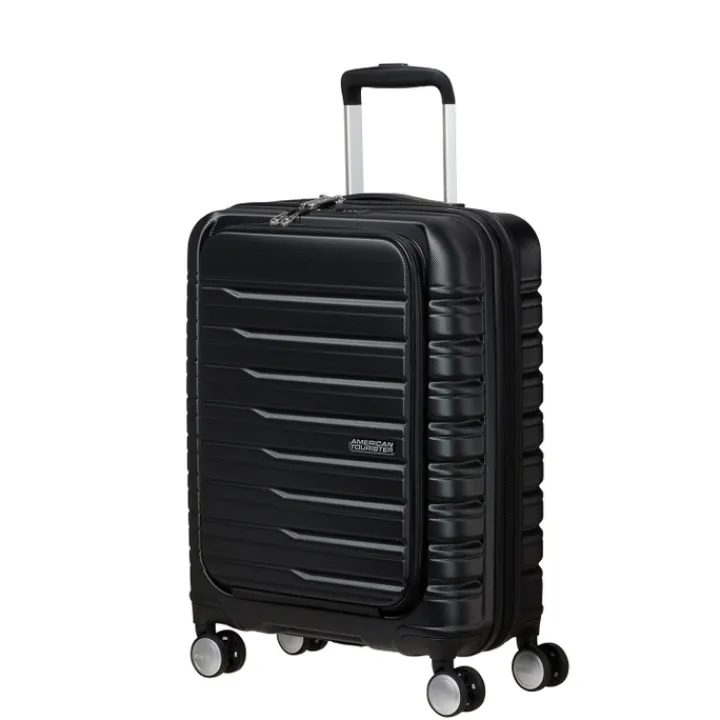 Transavia Trolleys|Ryanair Trolleys>American Tourister Flashline Spin. 55/20 Frontloader Cabin Trolley shadow black