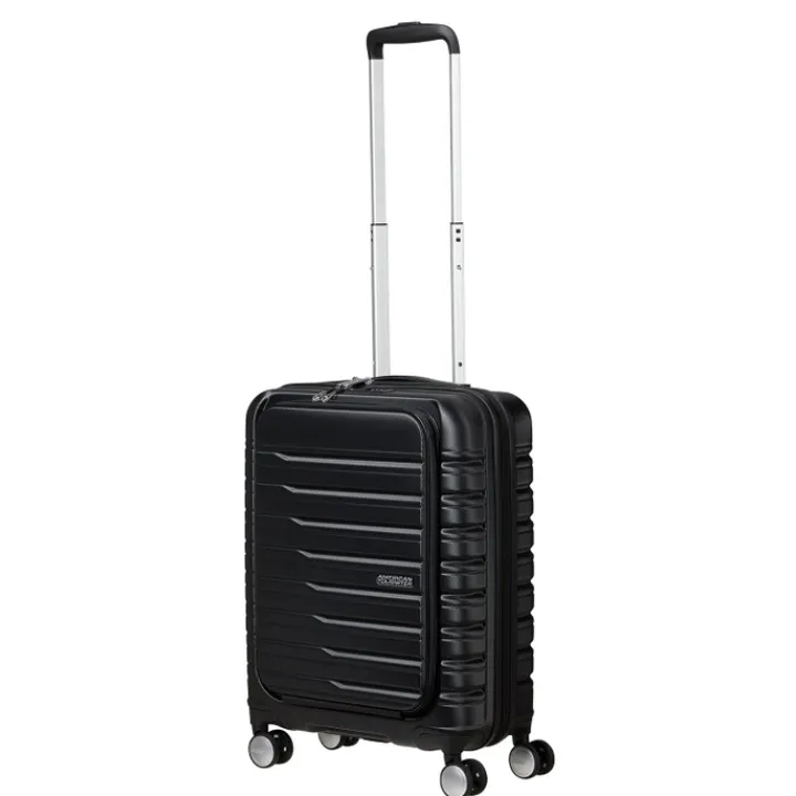Transavia Trolleys|Ryanair Trolleys>American Tourister Flashline Spin. 55/20 Frontloader Cabin Trolley shadow black