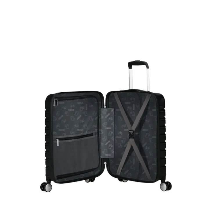 Transavia Trolleys|Ryanair Trolleys>American Tourister Flashline Spin. 55/20 Frontloader Cabin Trolley shadow black