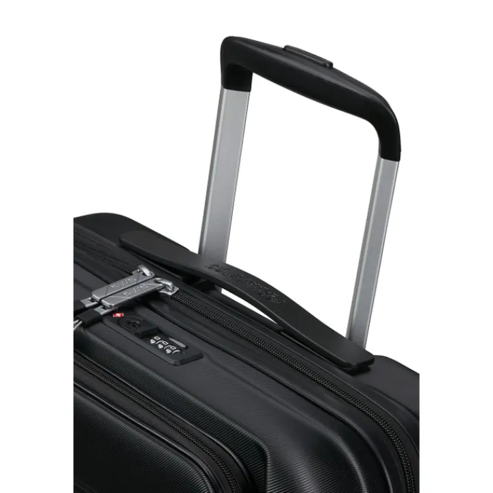 Transavia Trolleys|Ryanair Trolleys>American Tourister Flashline Spin. 55/20 Frontloader Cabin Trolley shadow black
