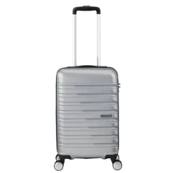 Transavia Trolleys|Klm Trolleys>American Tourister Flashline Spin. 55/25 Cabin Trolley sky silver
