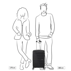 Transavia Trolleys|Klm Trolleys>American Tourister Flashline Spin. 55/25 Cabin Trolley sky silver