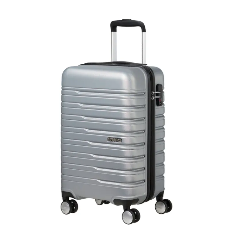 Transavia Trolleys|Klm Trolleys>American Tourister Flashline Spin. 55/25 Cabin Trolley sky silver