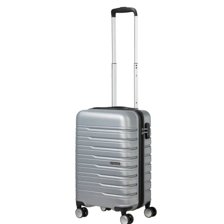 Transavia Trolleys|Klm Trolleys>American Tourister Flashline Spin. 55/25 Cabin Trolley sky silver