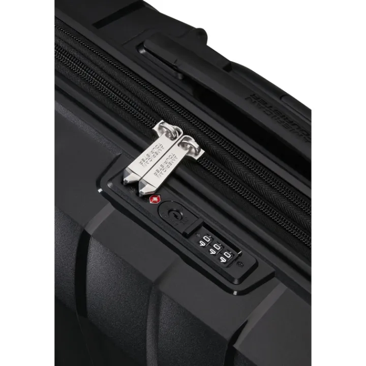Reistrolleys|Reiskoffers>American Tourister Flytwist Spinner 78/29 TSA Expandable shadow black
