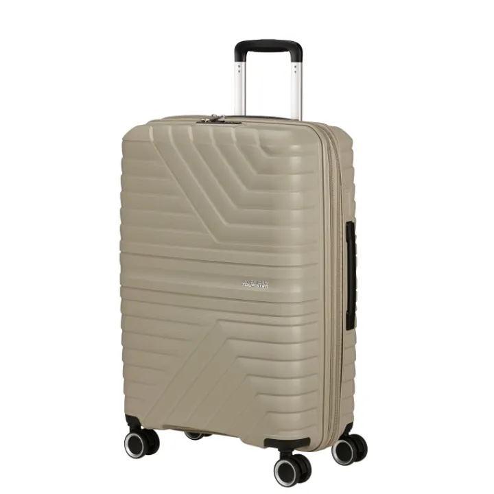 Reistrolleys|Reiskoffers>American Tourister Flytwist Spinner 67/24 TSA Expandable sandstone