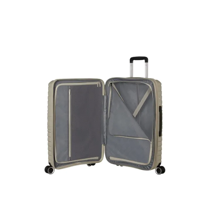 Reistrolleys|Reiskoffers>American Tourister Flytwist Spinner 67/24 TSA Expandable sandstone