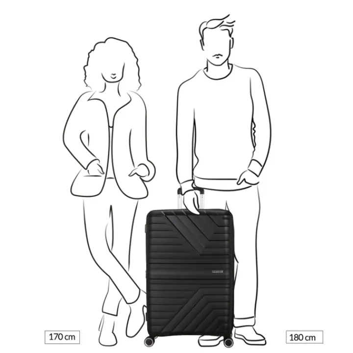 Reistrolleys|Lichtgewicht Koffers>American Tourister Flytwist Spinner 78/29 TSA Expandable sandstone