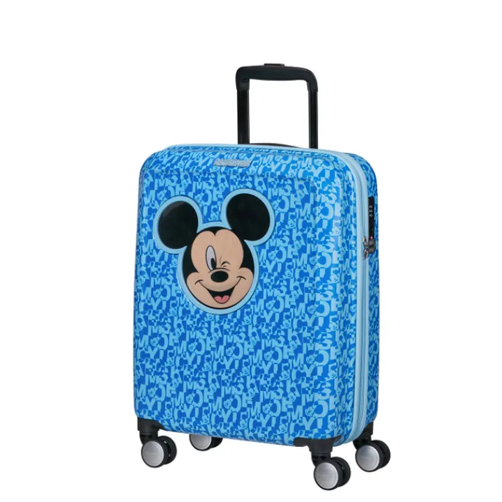 Kinderkoffers>American Tourister Funlighte Disney Spinner 55 cm Mickey lenticular blue