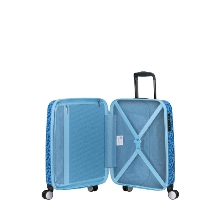 Kinderkoffers>American Tourister Funlighte Disney Spinner 55 cm Mickey lenticular blue