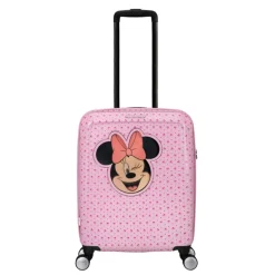 Kindertrolleys|Reiskoffers>American Tourister Funlighte Disney Spinner 55 cm minnie lenticular pink