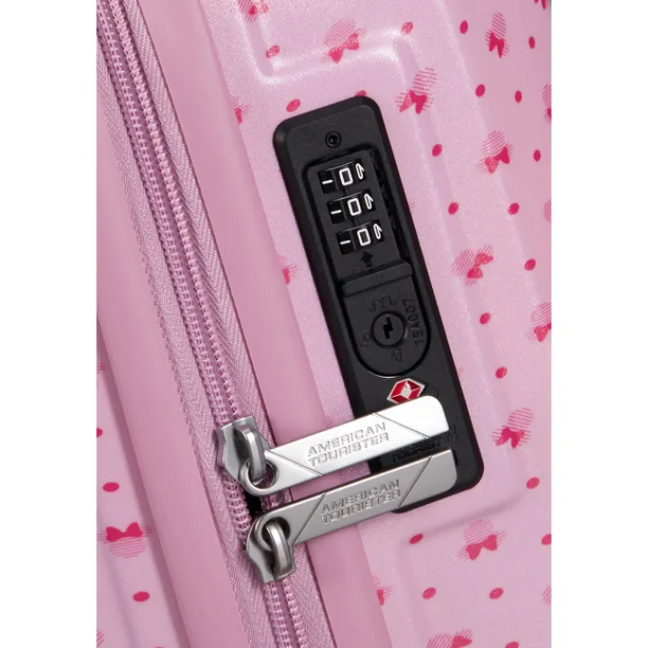 Kindertrolleys|Reiskoffers>American Tourister Funlighte Disney Spinner 55 cm minnie lenticular pink