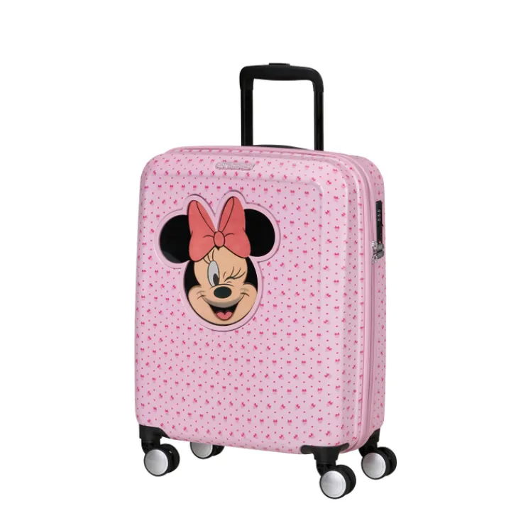 Kindertrolleys|Reiskoffers>American Tourister Funlighte Disney Spinner 55 cm minnie lenticular pink