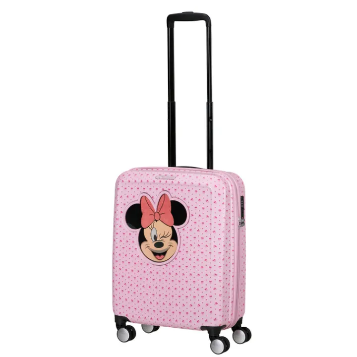 Kindertrolleys|Reiskoffers>American Tourister Funlighte Disney Spinner 55 cm minnie lenticular pink