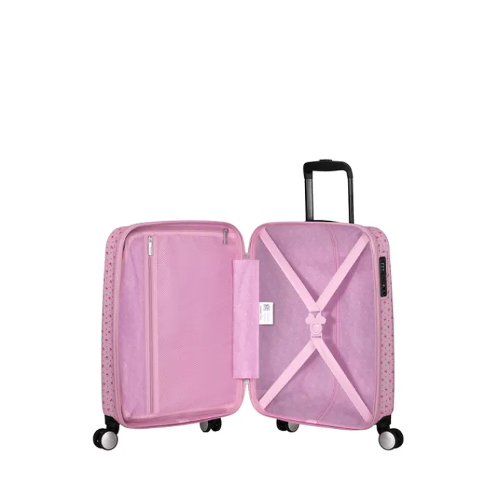 Kindertrolleys|Reiskoffers>American Tourister Funlighte Disney Spinner 55 cm minnie lenticular pink