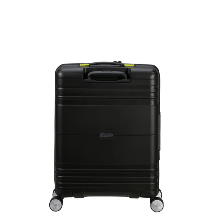 Handbagage Trolleys|Laptop Trolleys>American Tourister Hello Cabin Spinner 55 EXP Coated black/lime