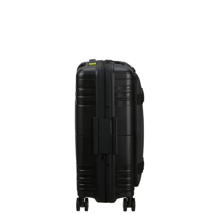 Handbagage Trolleys|Laptop Trolleys>American Tourister Hello Cabin Spinner 55 EXP Coated black/lime