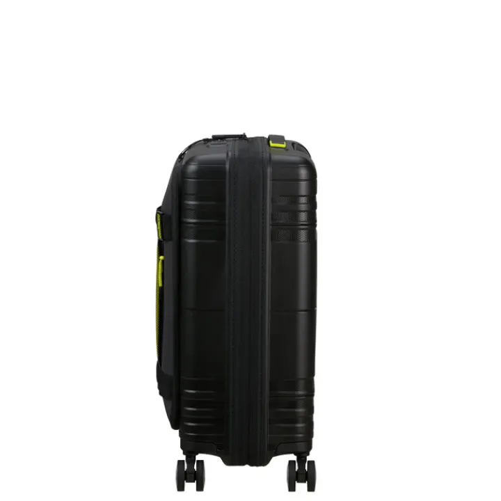 Handbagage Trolleys|Laptop Trolleys>American Tourister Hello Cabin Spinner 55 EXP Coated black/lime