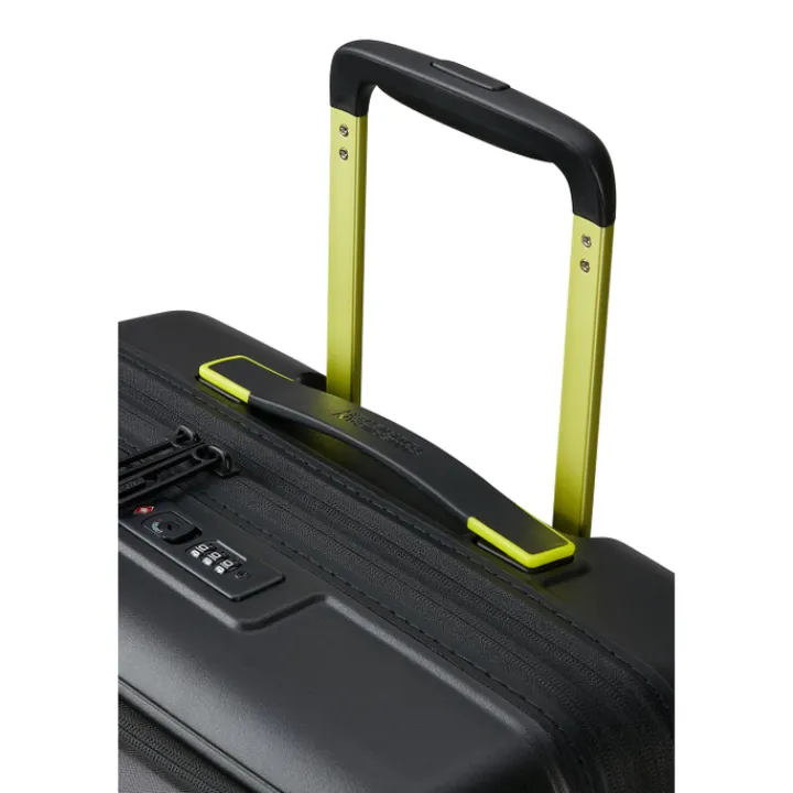 Handbagage Trolleys|Laptop Trolleys>American Tourister Hello Cabin Spinner 55 EXP Coated black/lime