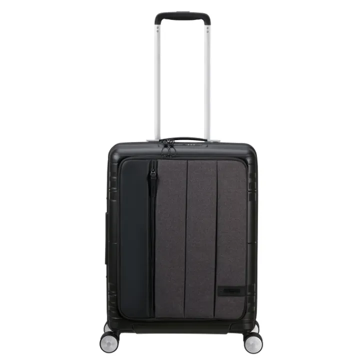 Handbagage Trolleys|Laptop Trolleys>American Tourister Hello Cabin Spinner 55 EXP grey melange