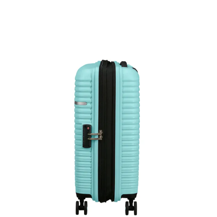 Transavia Trolleys|Ryanair Trolleys>American Tourister Liftoff Spinner 55 summer blue