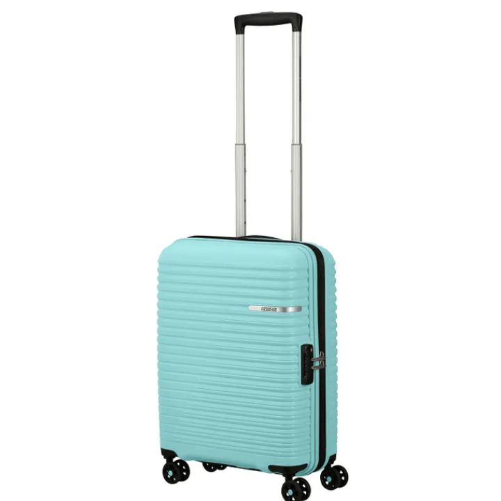 Transavia Trolleys|Ryanair Trolleys>American Tourister Liftoff Spinner 55 summer blue